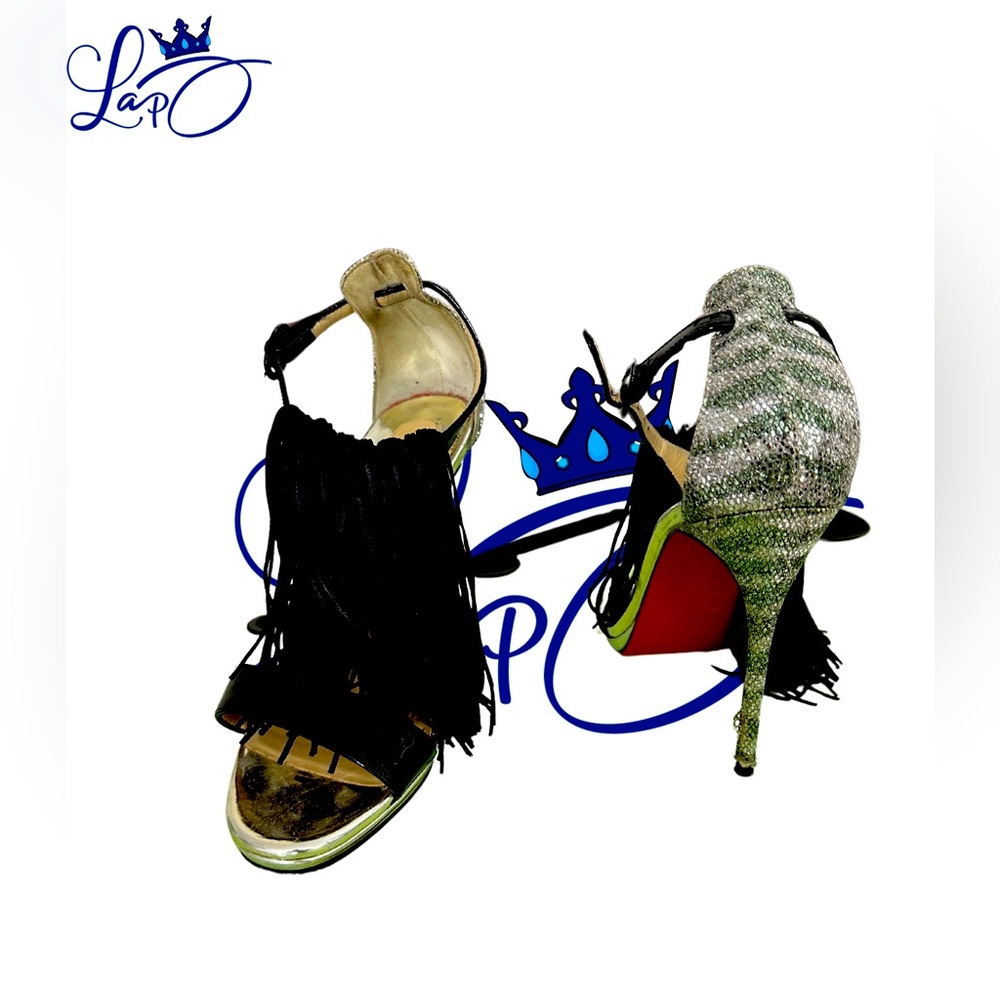 ✨ Elevate Your Elegance: Slightly Worn Bedazzled Louboutin Heels! ✨